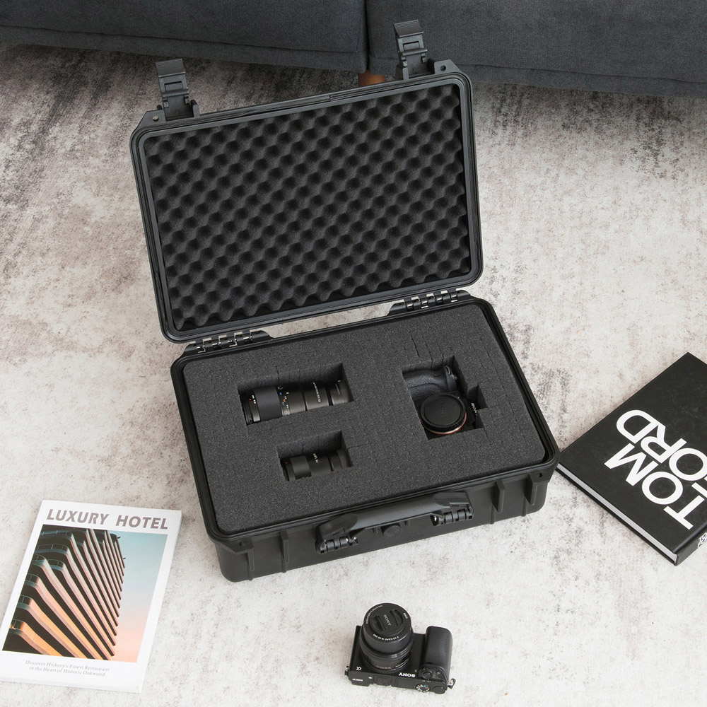 Costway Portable Waterproof Hard Case with Customizable Fit Foam 45 x 34cm Image 2