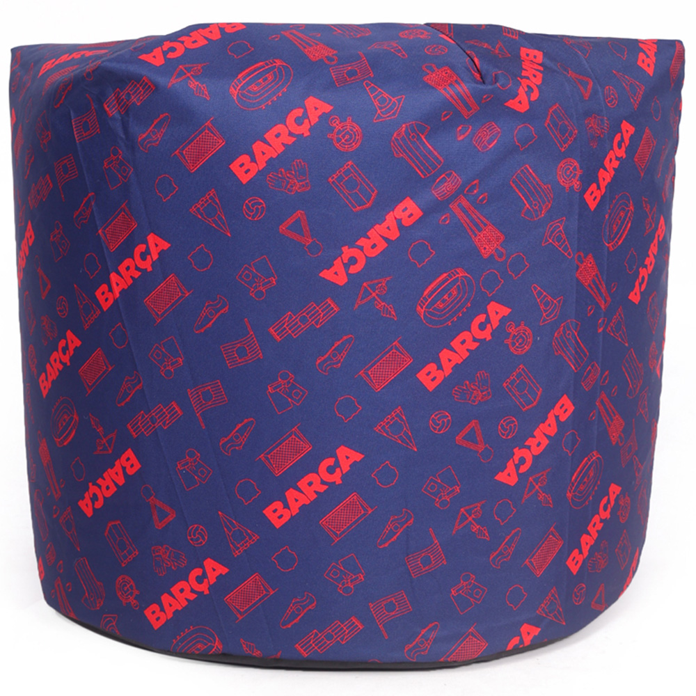 Kaikoo Barcelona Blue and Red Print Bean Bag Image 5