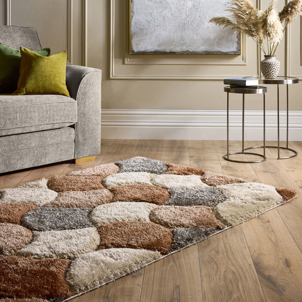 Origins 3D Scallop Ox Red Terracotta Rug 120 x 170cm Image 2