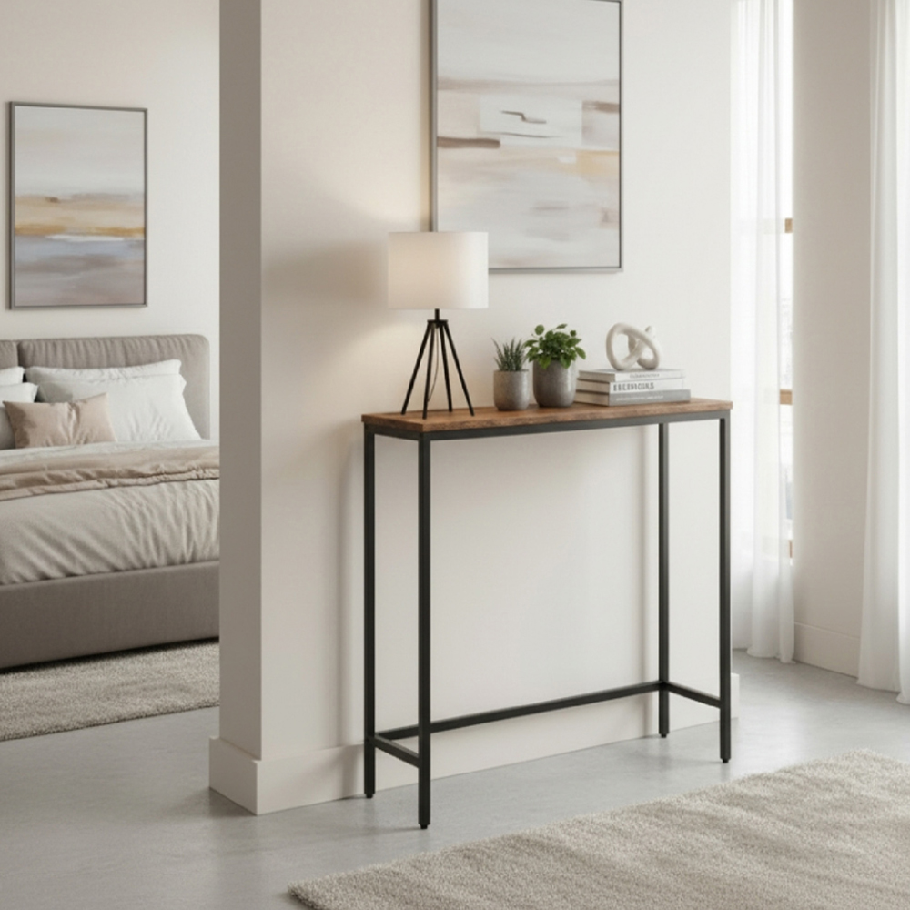 Modcraft Metal Frame Slim Console Table Image 3