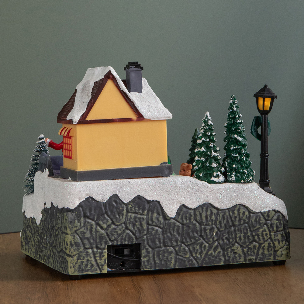 Samuel Alexander Light Up Christmas Gift Shop Snow Scene with Music and LED Lights 18cm Image 8