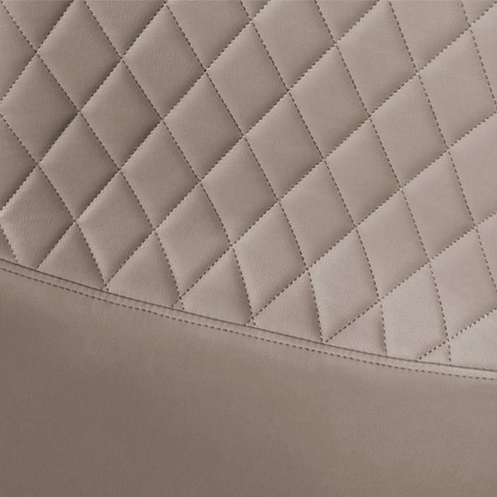 Furniturebox Arona Solara 4 Seater Round Dining Set Black and Cappuccino Image 6