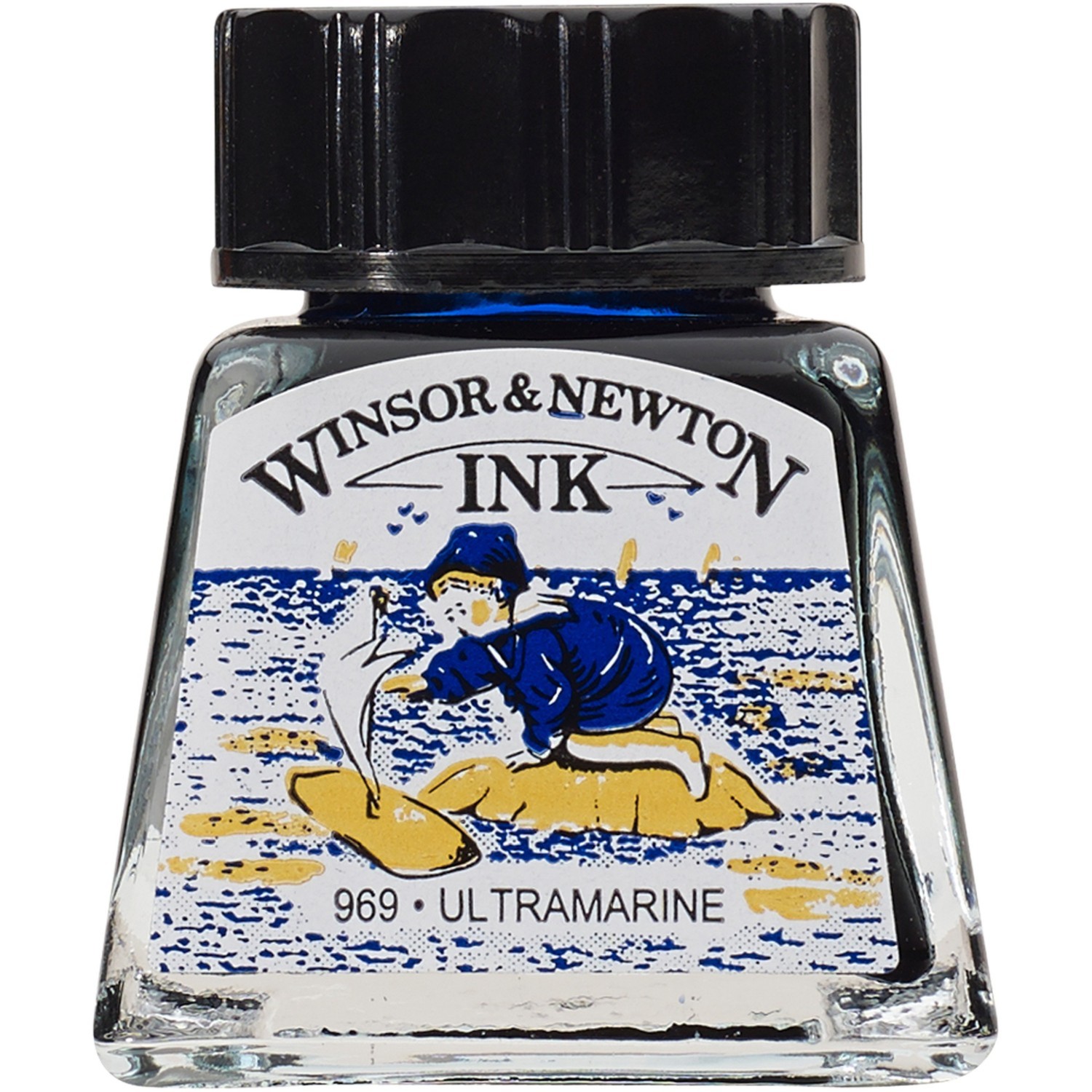 Winsor and Newton 14ml Drawing Ink - Ultramarine Image 1
