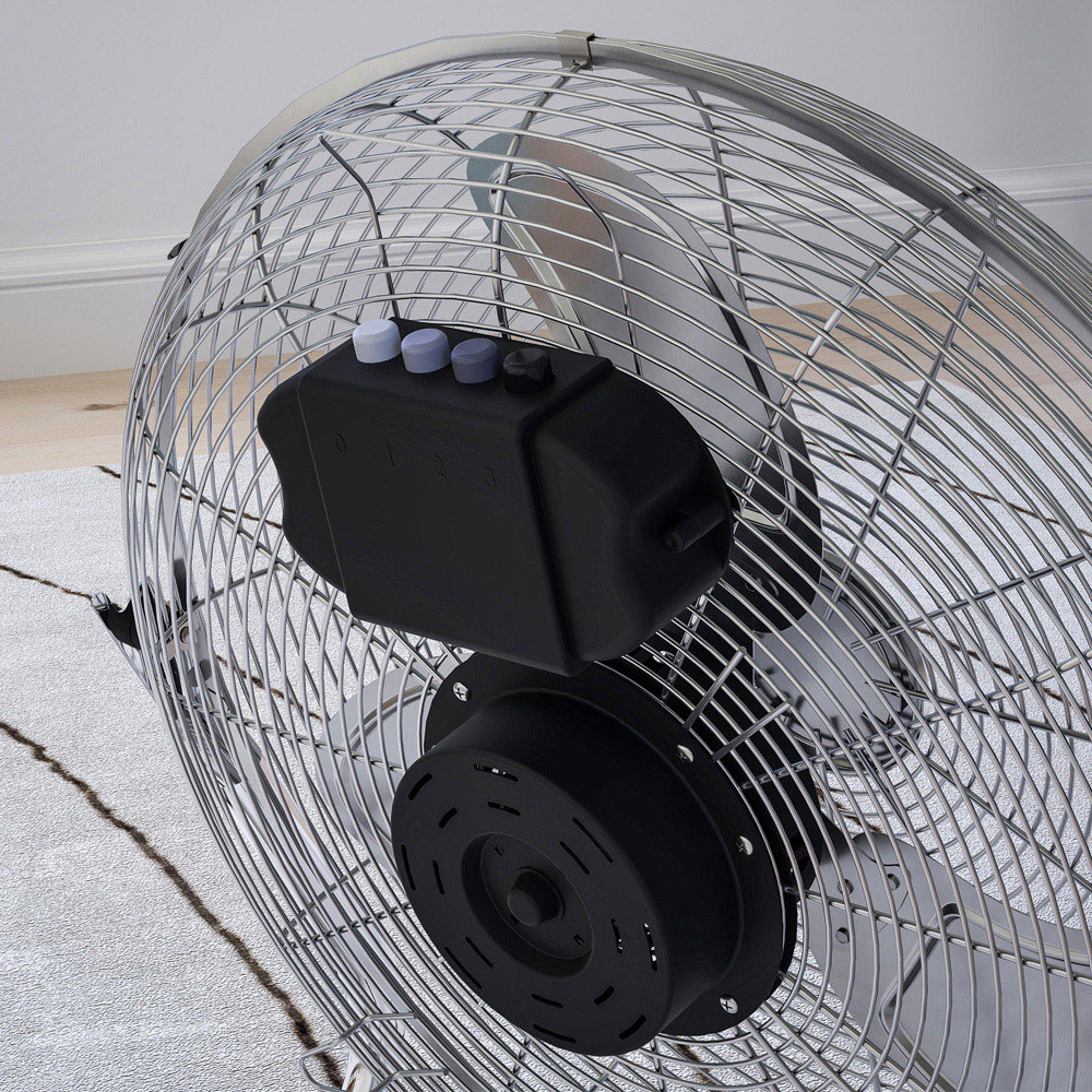 HOMCOM Silver Tone Electric Portable Table Fan 23 inch Image 5