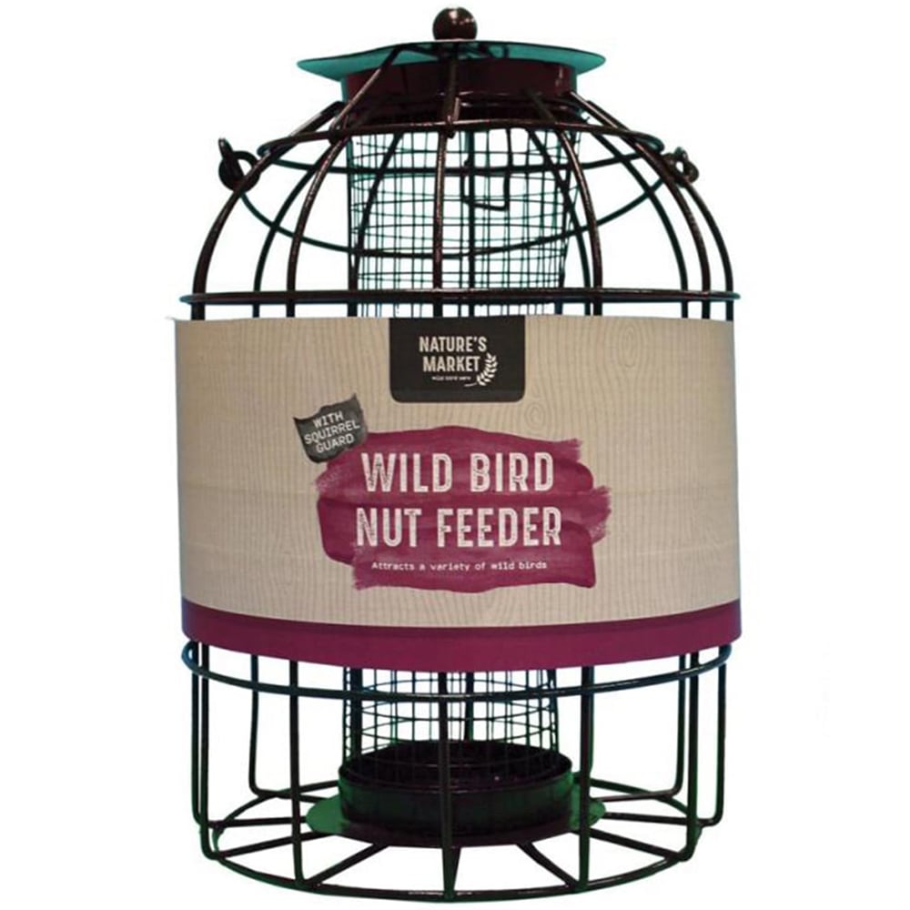 Natures Market Wild Bird Nut Feeder with Squirrel Guard 4 Pack Image 1