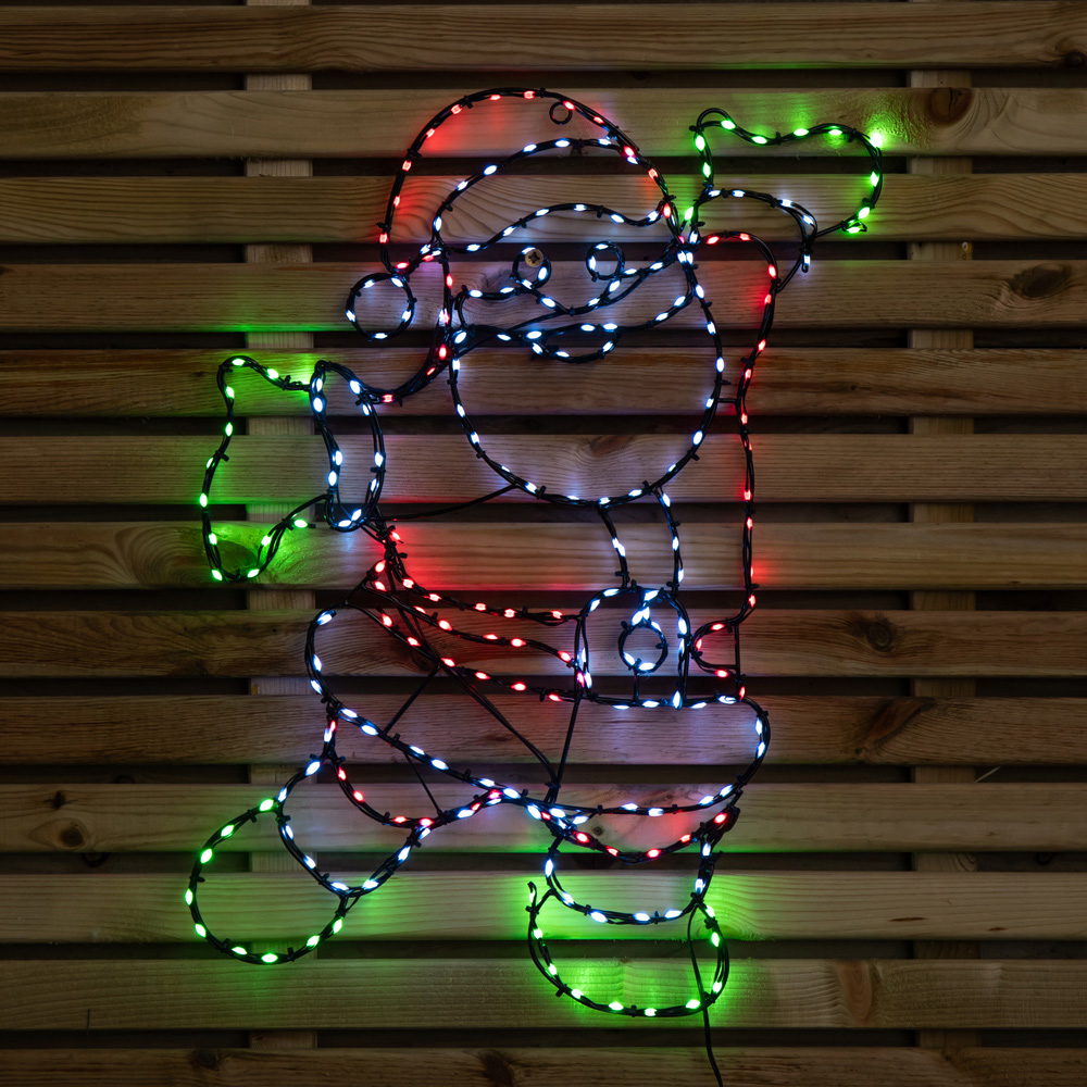 Samuel Alexander Multicolour LED FlexiBrights Light Up Santa Christmas Decoration Image 5