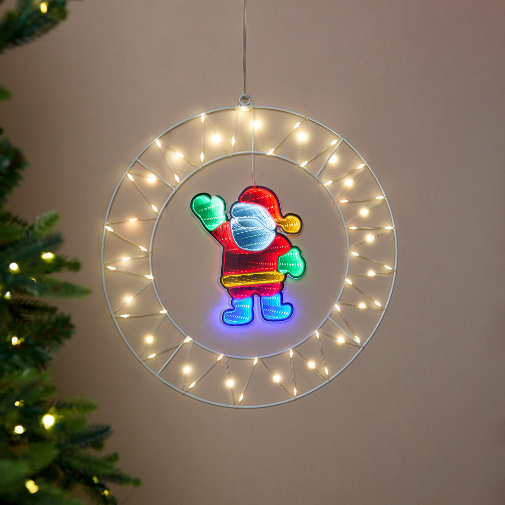 LED Christmas Character Infinity Light Image 7