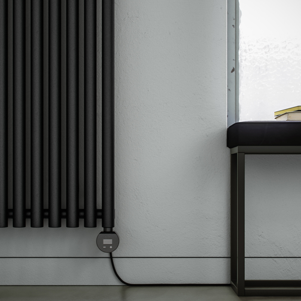 Terma Rolo-Room E Wi-Fi Heban Black Electric Radiator 1500W 2000 x 590mm Image 7