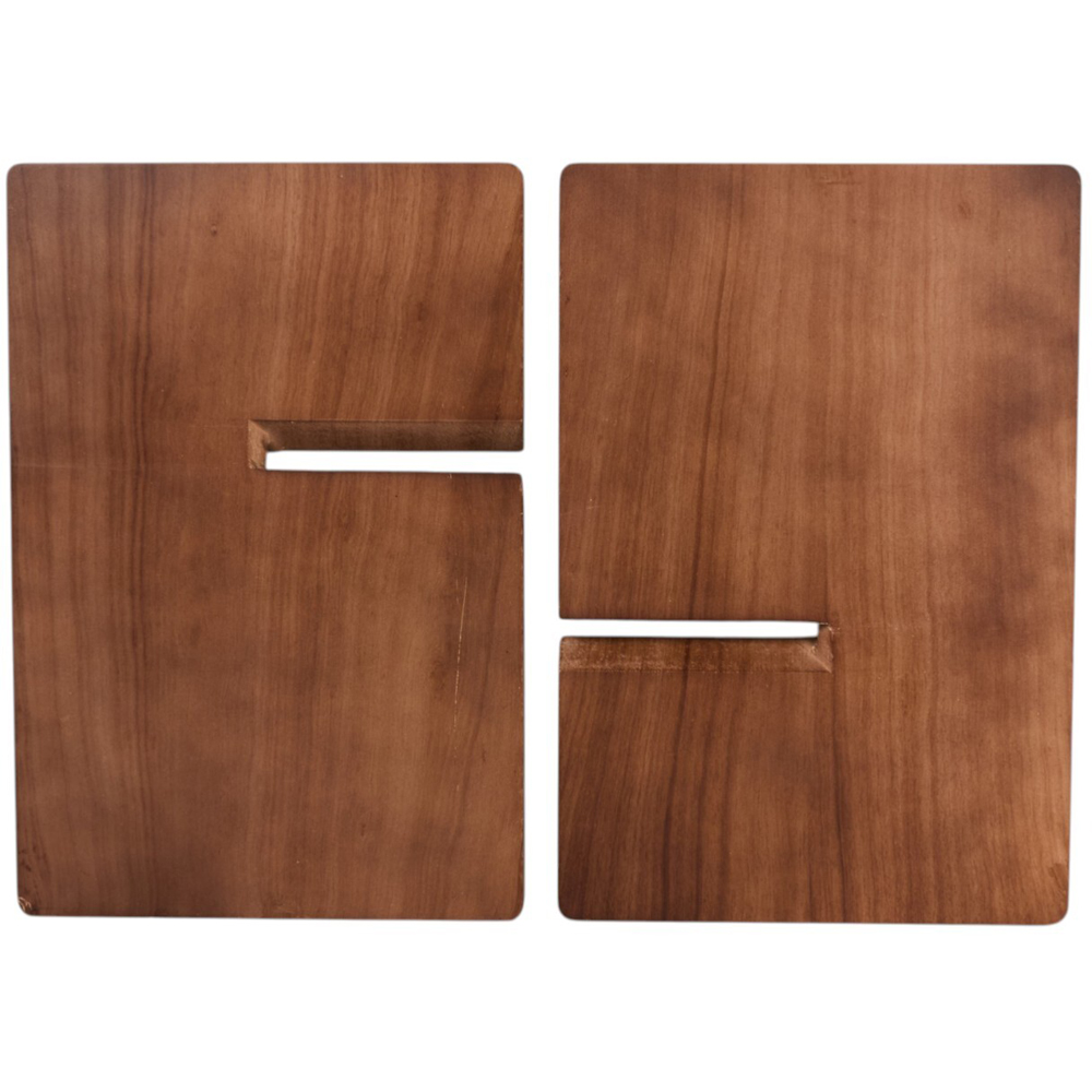 Wooden Effect Magazine Rack Walnut Image 6