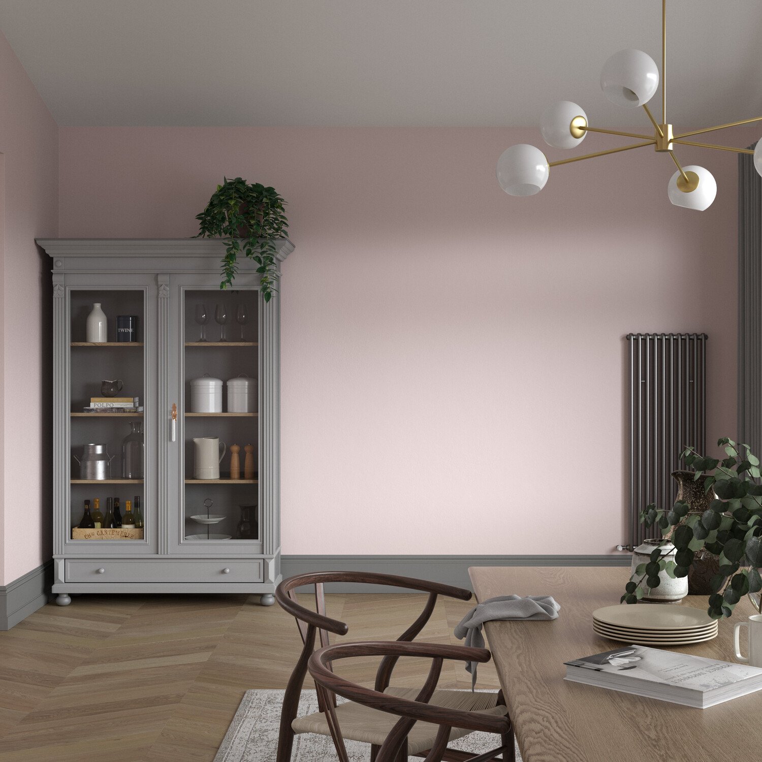 Dulux Heritage Walls and Ceilings Potters Pink Velvet Matt Emulsion Paint Tester Image 7