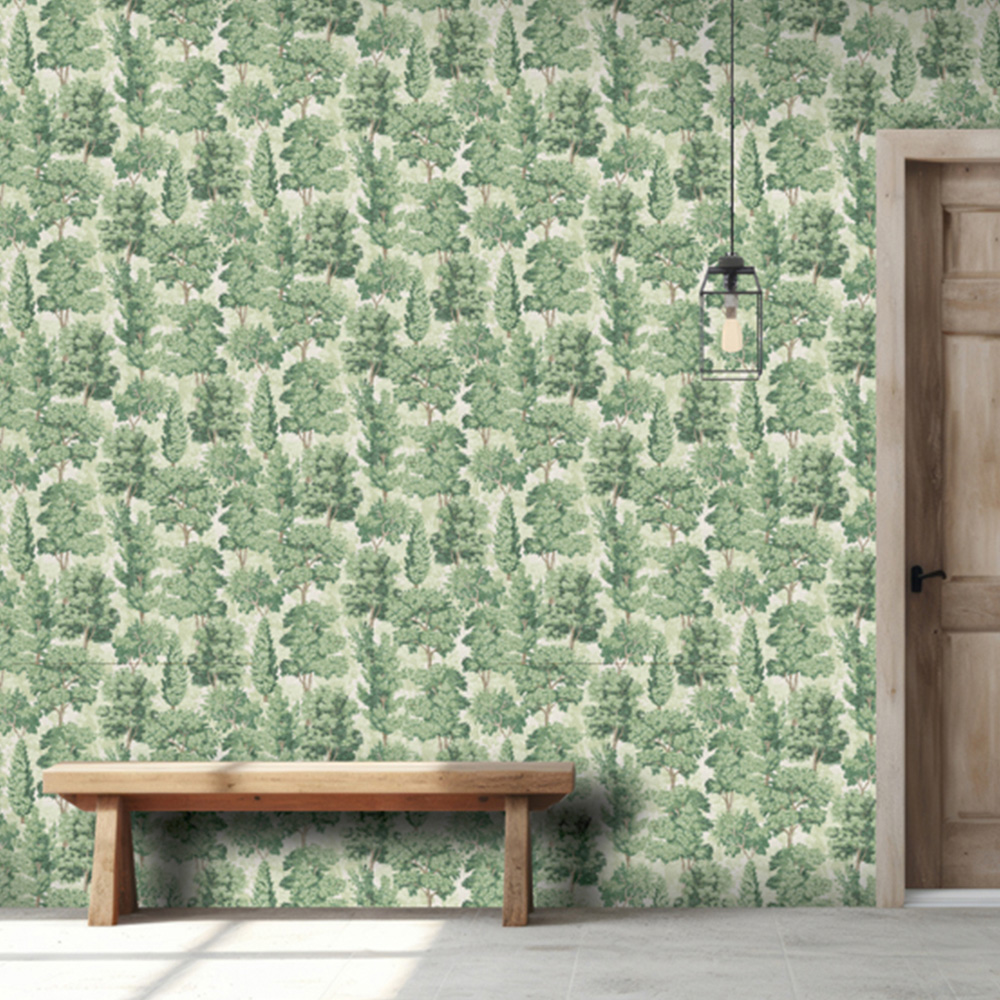Arthouse Organic Forest Green Wallpaper Image 5