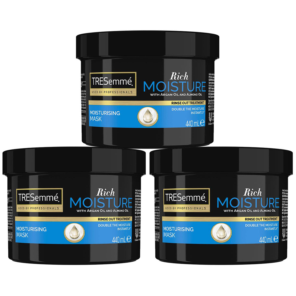 TRESemme Rich Moisture Mask 440ml 3 Pack Image 1