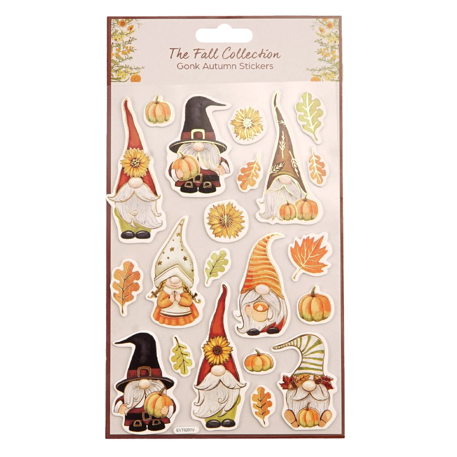 Gonk Autumnal Stickers - Orange Image