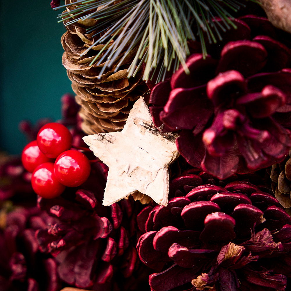 Dibor Cinnamon Stars Christmas Wreath 38cm Image 4