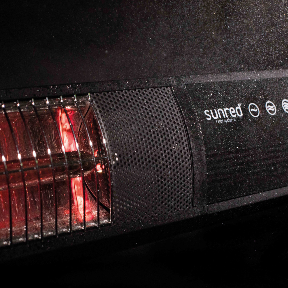 Sunred Dark Black Wall Patio Heater 2000W Image 6