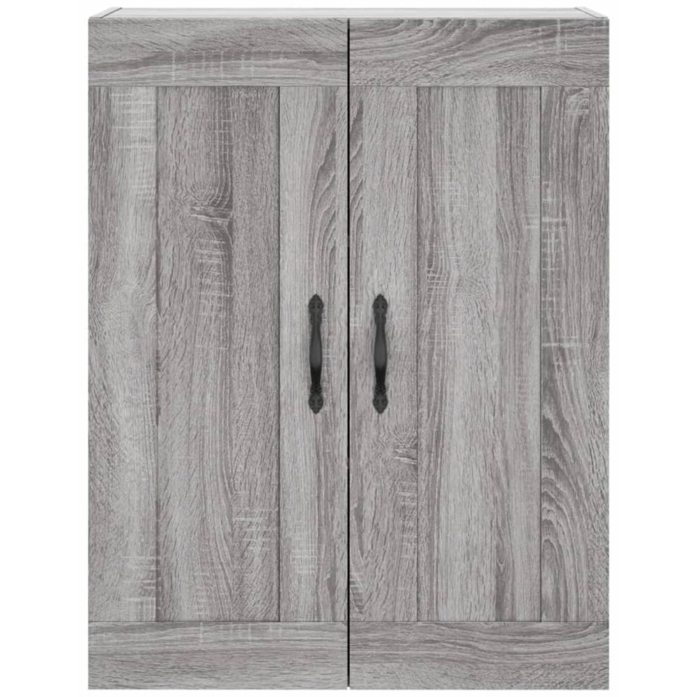vidaXL 2 Door Grey Sonoma Wall Mounted Storage Cabinet 2 Pack Image 6