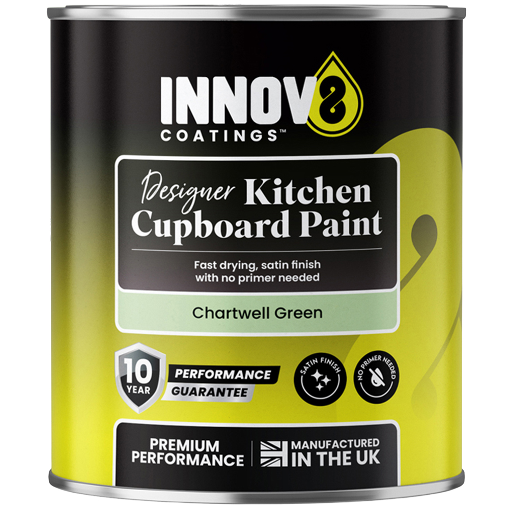 Innov8 Coatings Chartwell Green Kitchen Cupboard Paint 750ml Image 2