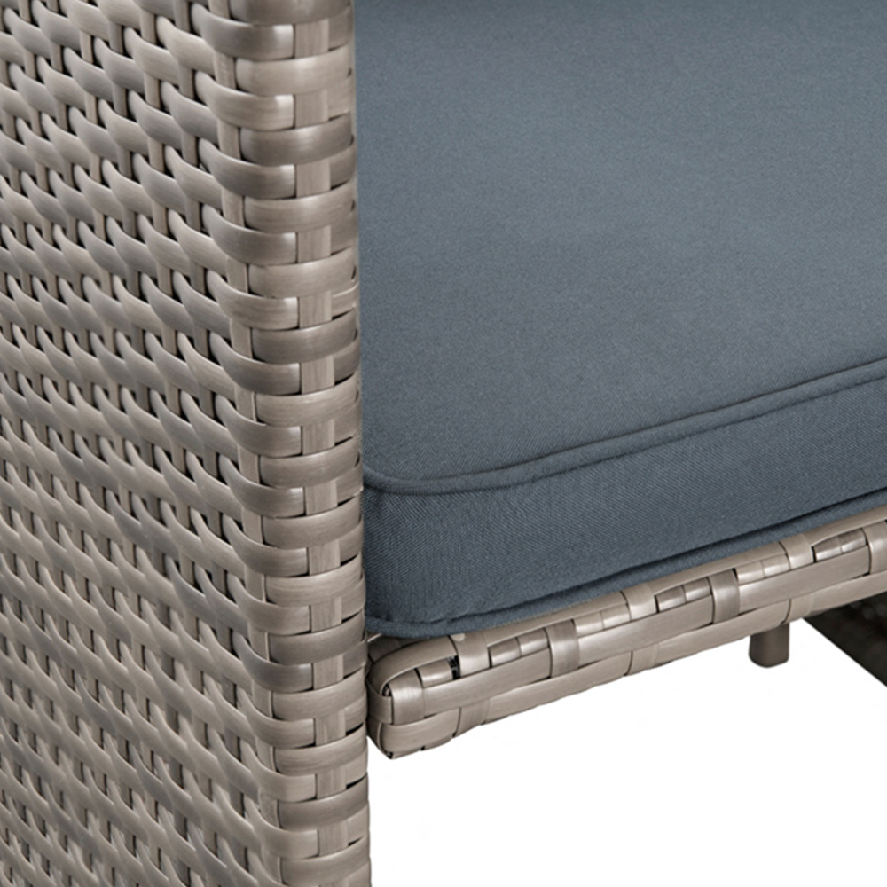Home Detail Mekong 6 Seater Grey Rattan Garden Dining Set Image 7
