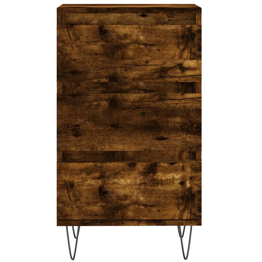 vidaXL 3 Drawer Smoked Oak Highboard Image 5
