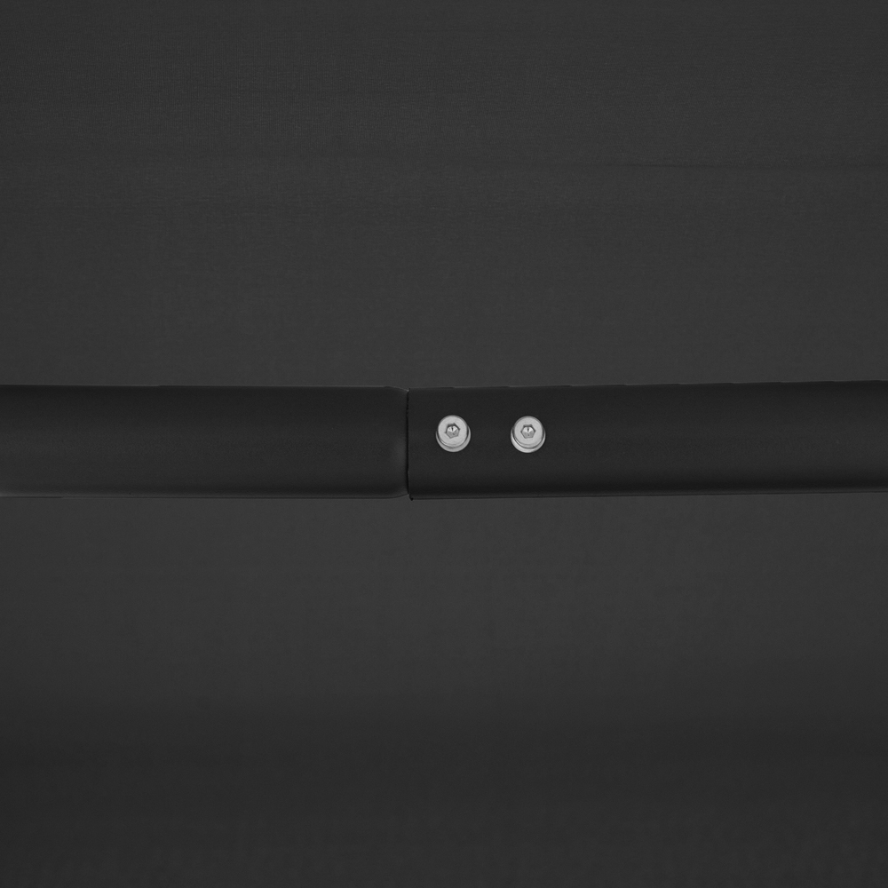 Outsunny 3 Seater Black Swing Chair with Canopy Image 3