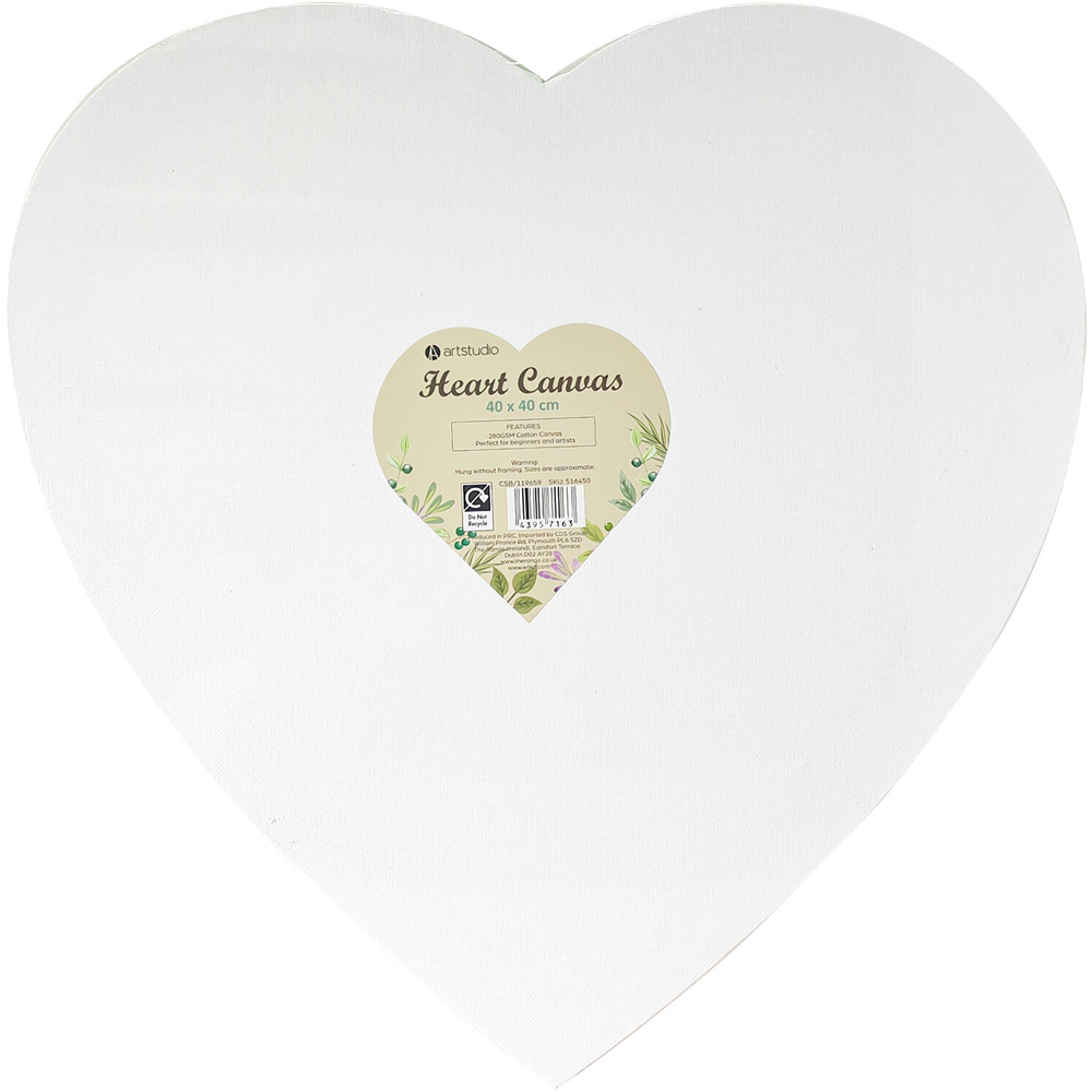 Heart Canvas White Image