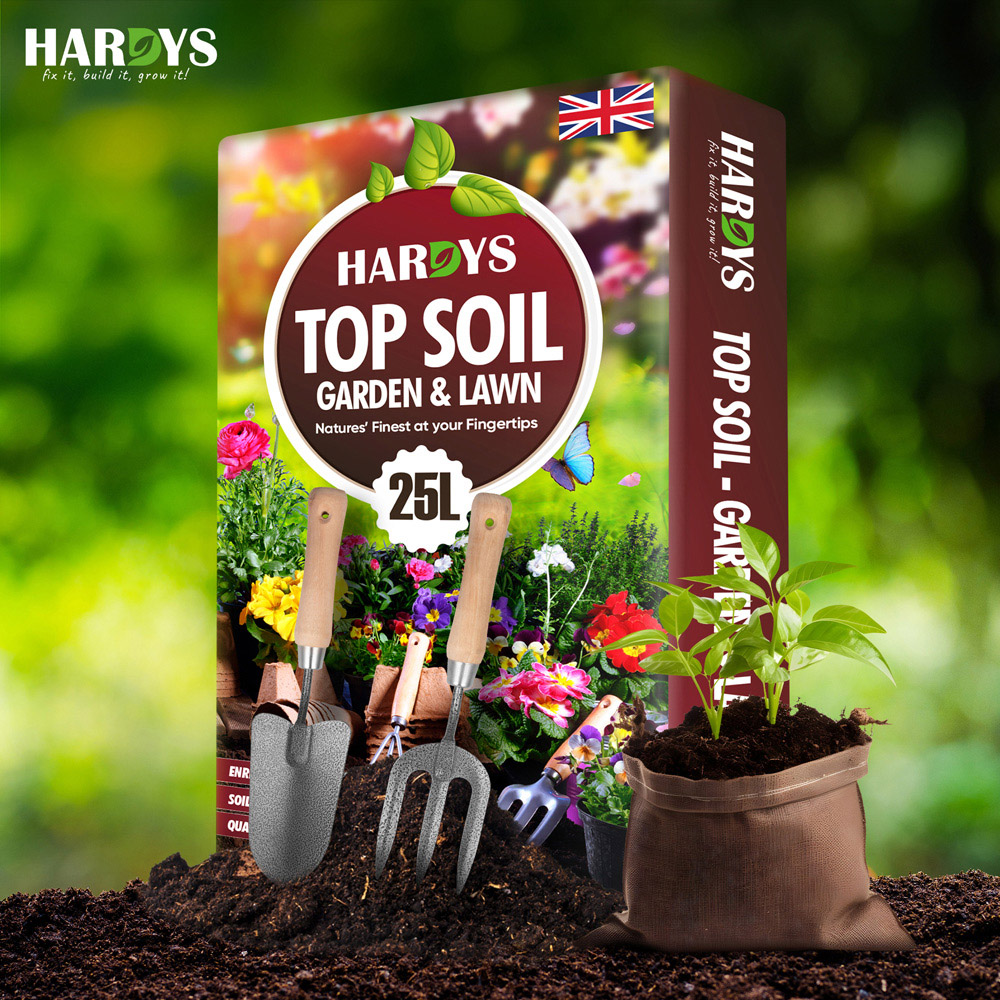 Hardys Garden and Lawn Top Soil 25L Image 2