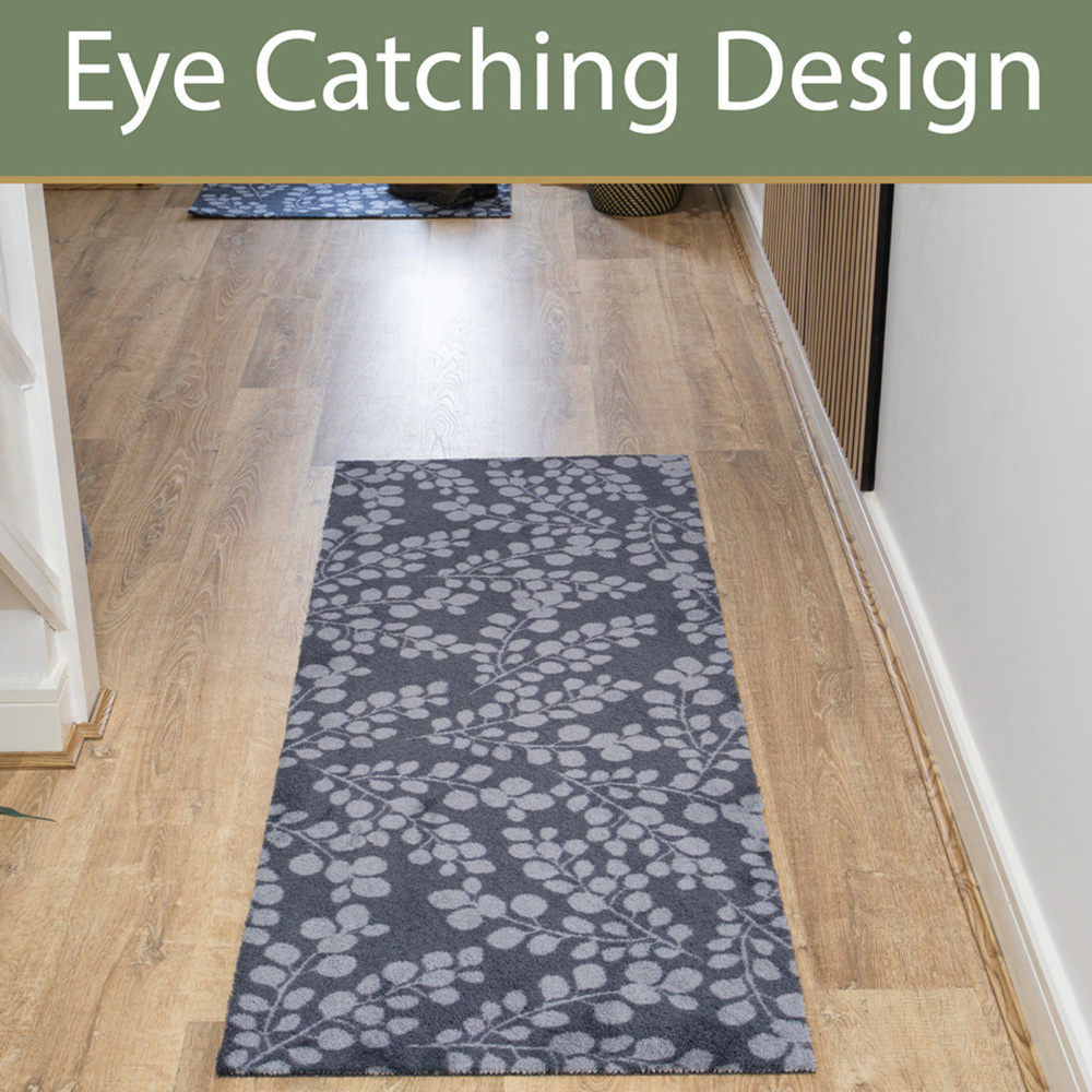 JVL Mega Grey Branches Latex Backed Door Runner 57 x 150cm Image 7