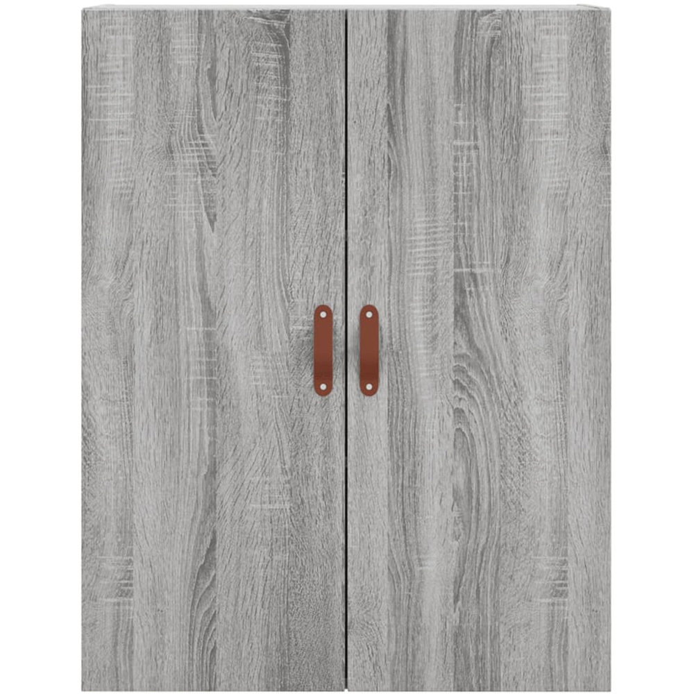 vidaXL 2 Door Grey Sonoma Wall Mounted Cabinet 2 Pack Image 6
