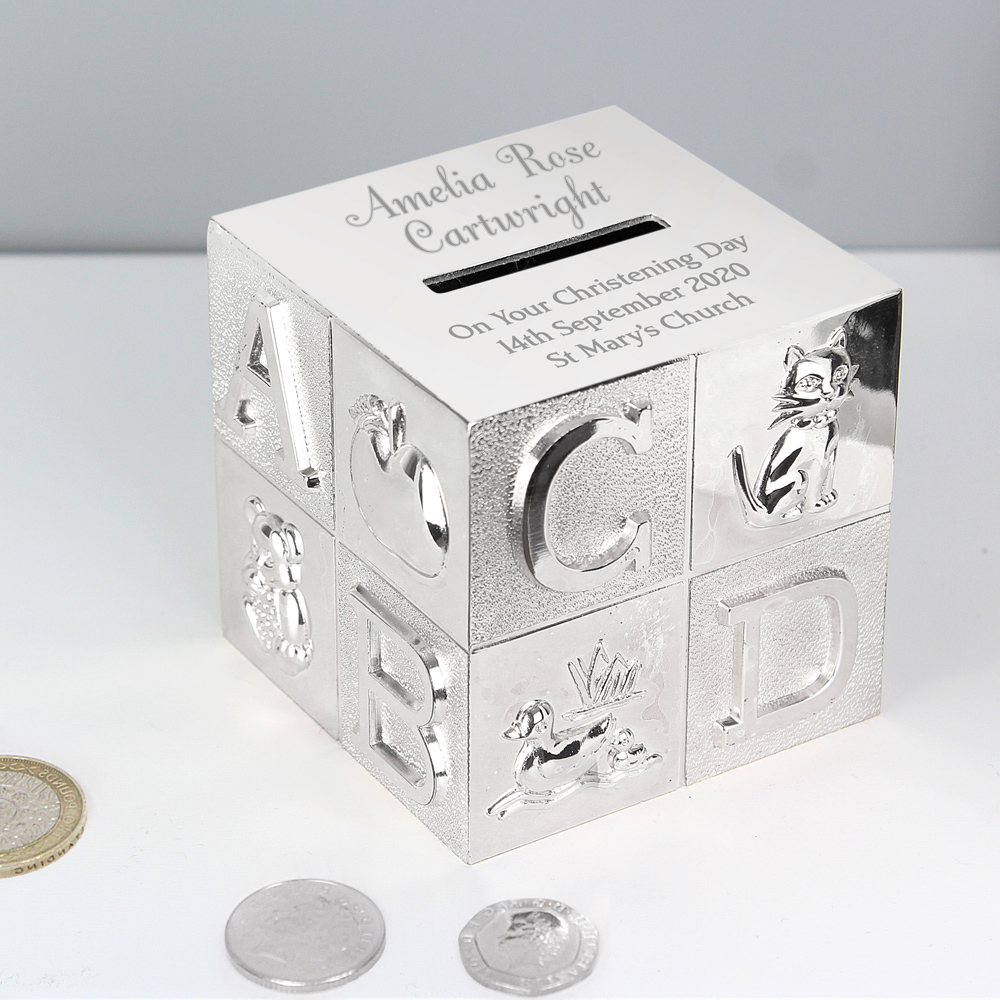 Personalised Memento Personalised Big Name ABC Money Box Image 3