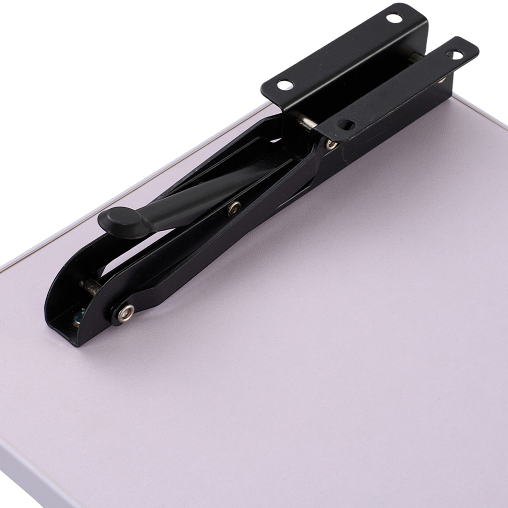 Living and Home White Wall Mounted Folding Table with Iron Brackets 65 x 24cm Image 5