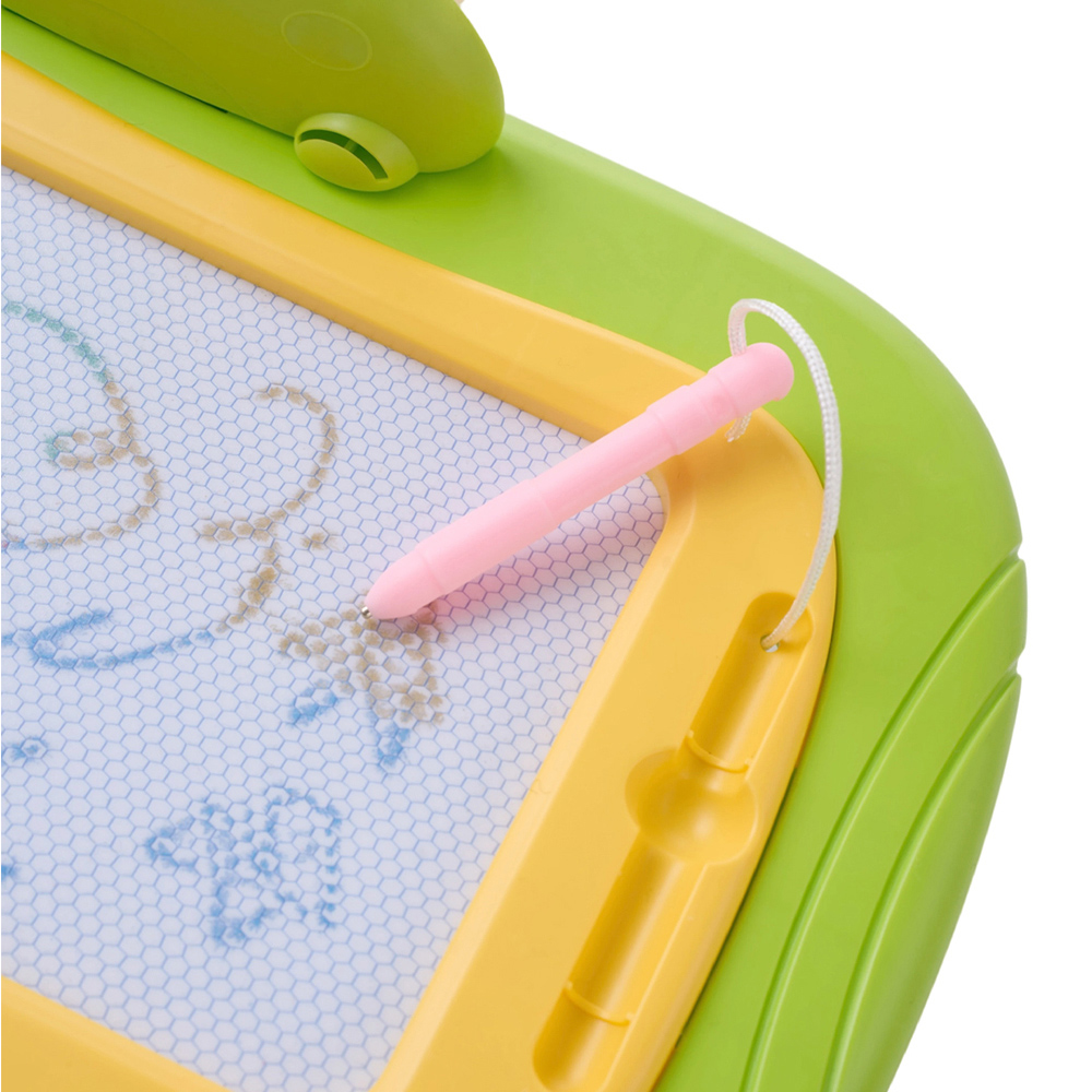 H&O Direct Kids Green Frog Magnetic Erasable Drawing Board with Pen Image 4