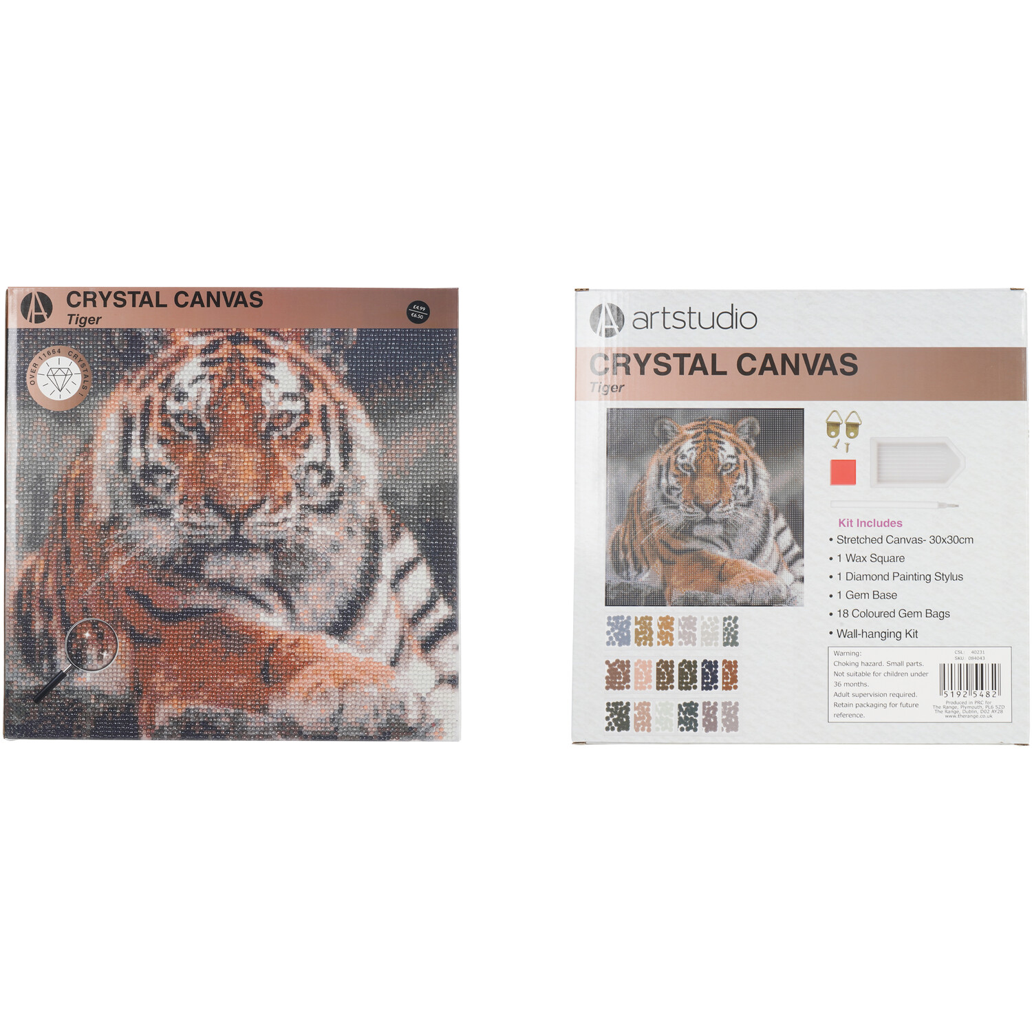 Art StudioCrystal Canvas Tiger or Husky Image 2