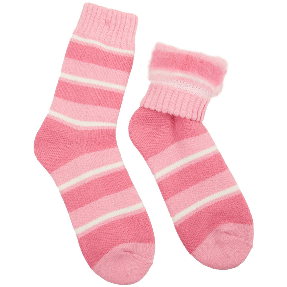 Ladies Assorted Thermal Pattern Socks Size 4-6 - Multicolour Image 13