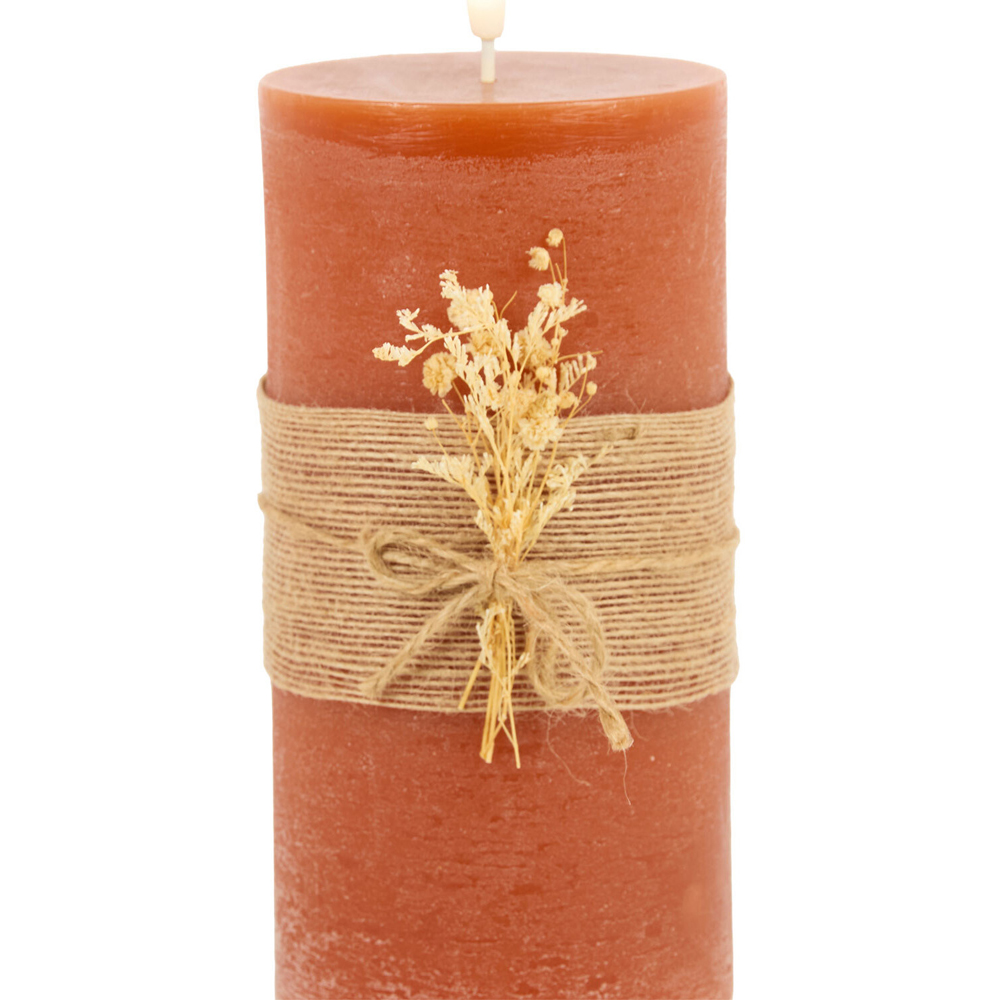 Hessian Autumn LED Candle Image 4