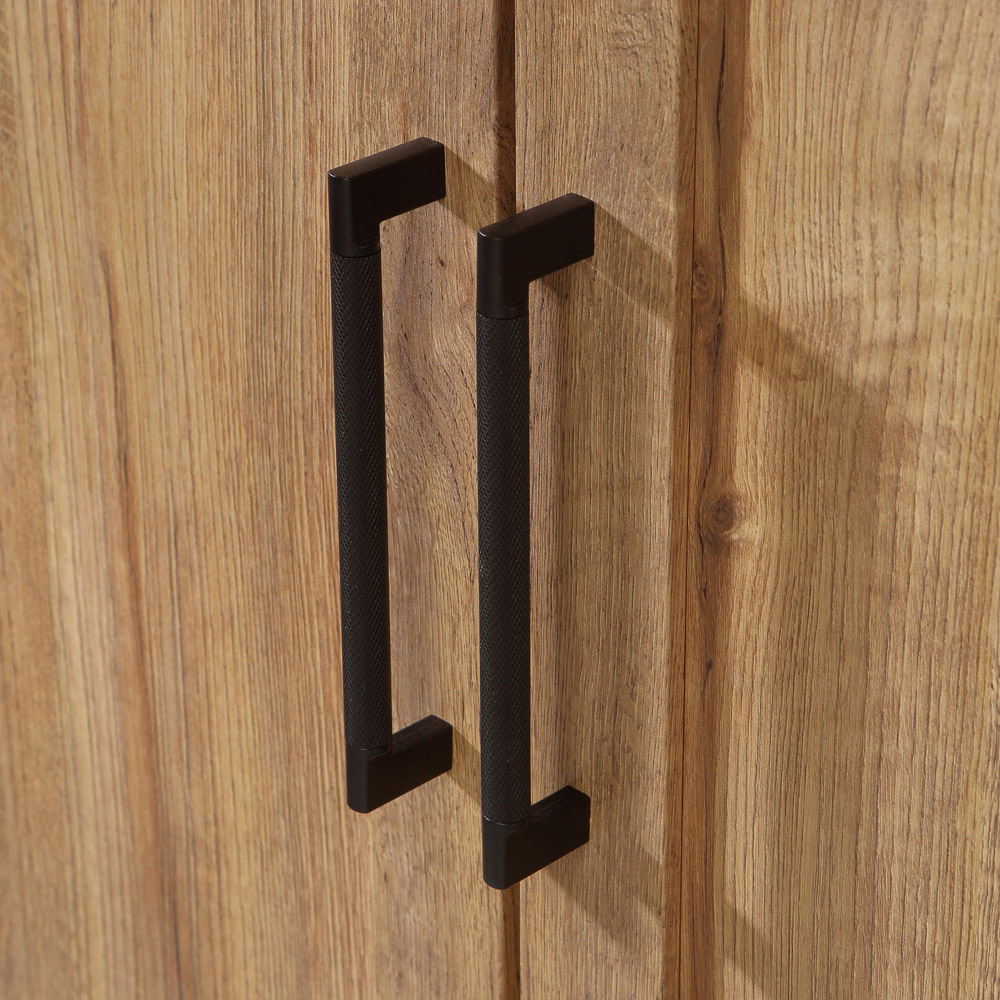 Florence Malte Brun Single Drawer 2 Door Waterford Oak Bar Chest Image 6