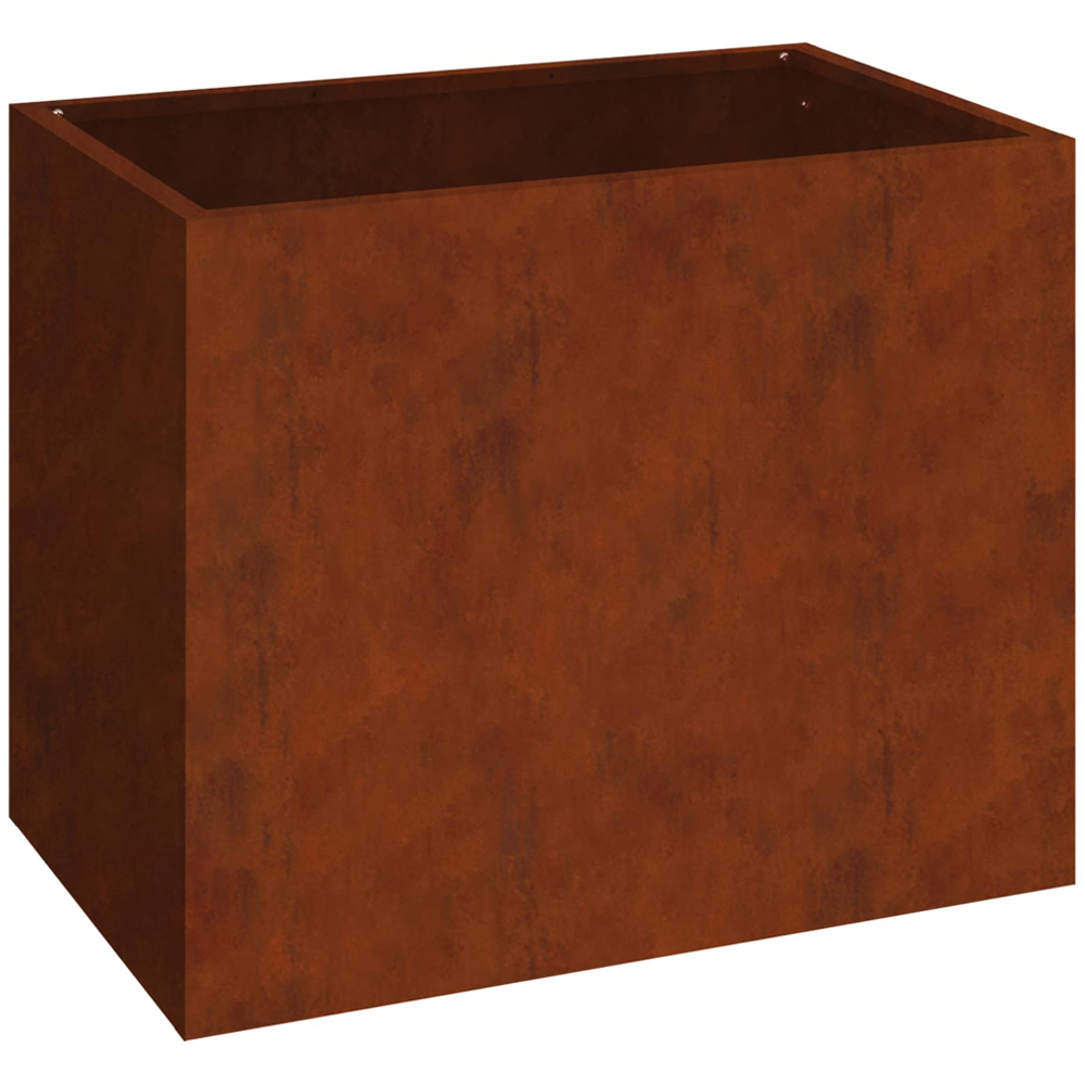 vidaXL Brown Weathering Steel Garden Decor 40 x 50 x 32cm Image 1