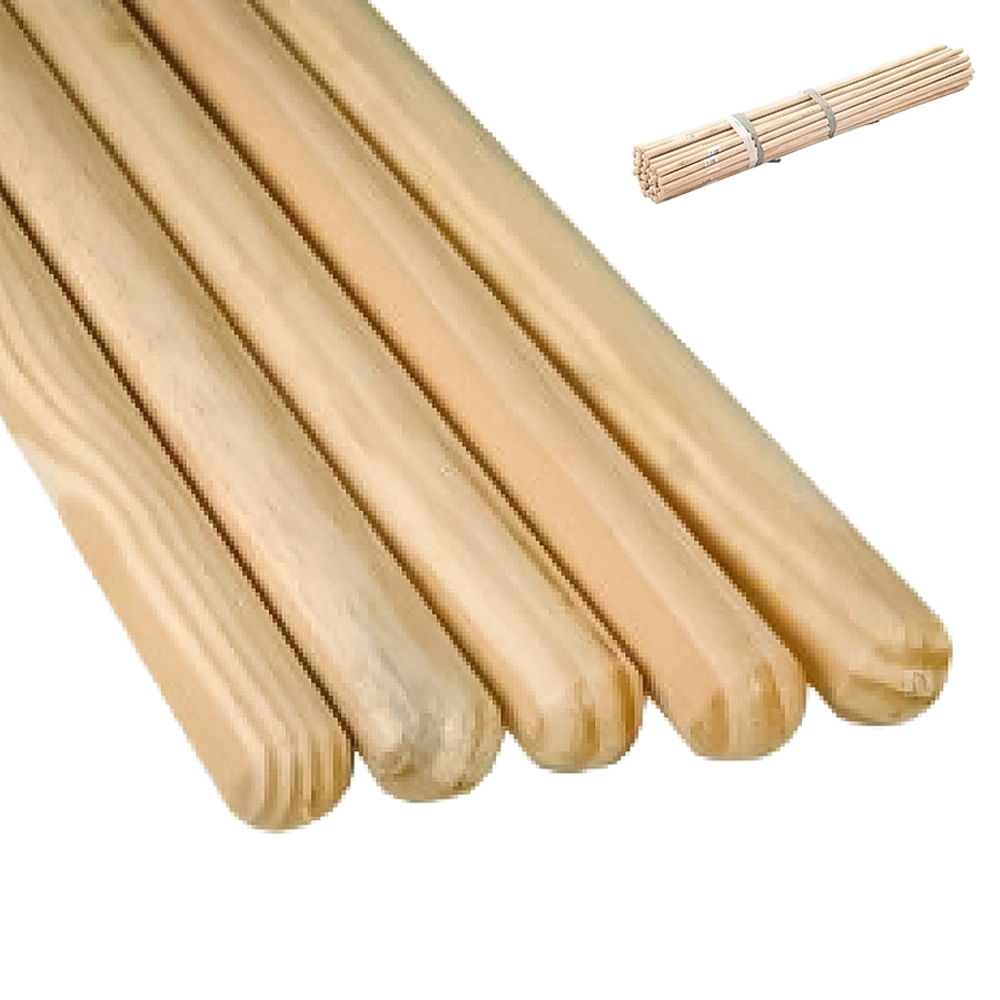 Golden Grace Wooden Broom Handle 1.2m x 23.5mm 25 Pack Image 2