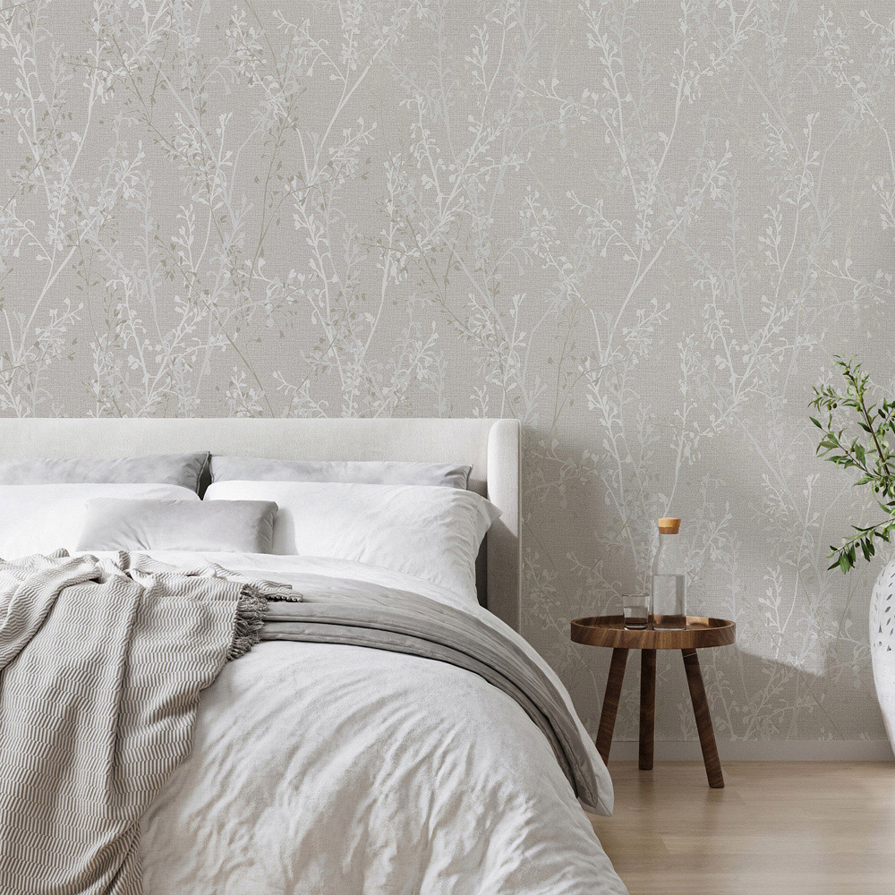 Boutique Breeze Sprig Pearl Wallpaper Image 3