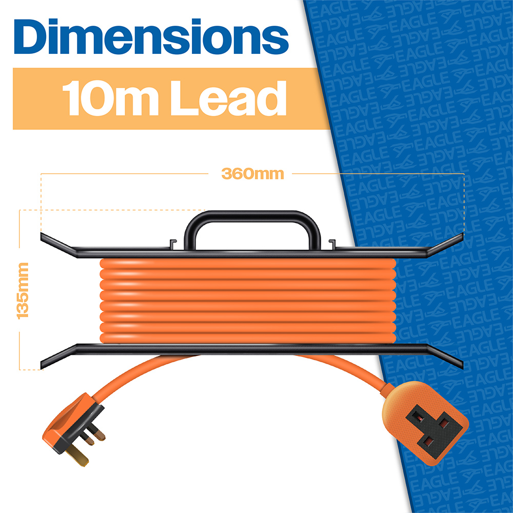 Eagle 1-Gang 13A H Frame Extension Cable 10m Image 6