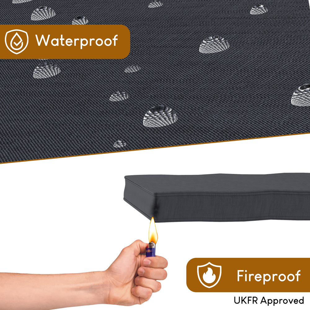 Garden Vida Islay 6 Seater Black Rattan Garden Lounge Set Image 5