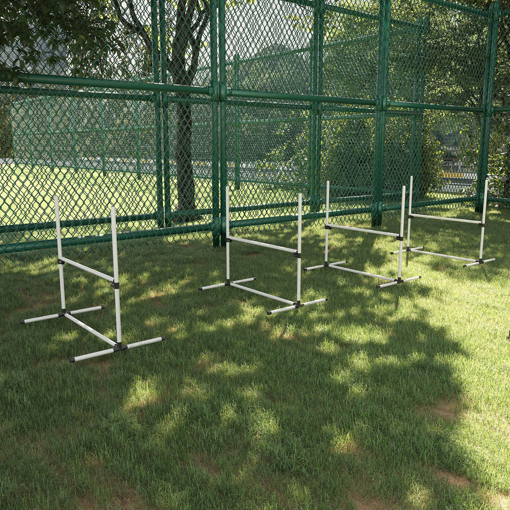 PawHut Dog Agility High Jump Training Set Image 2