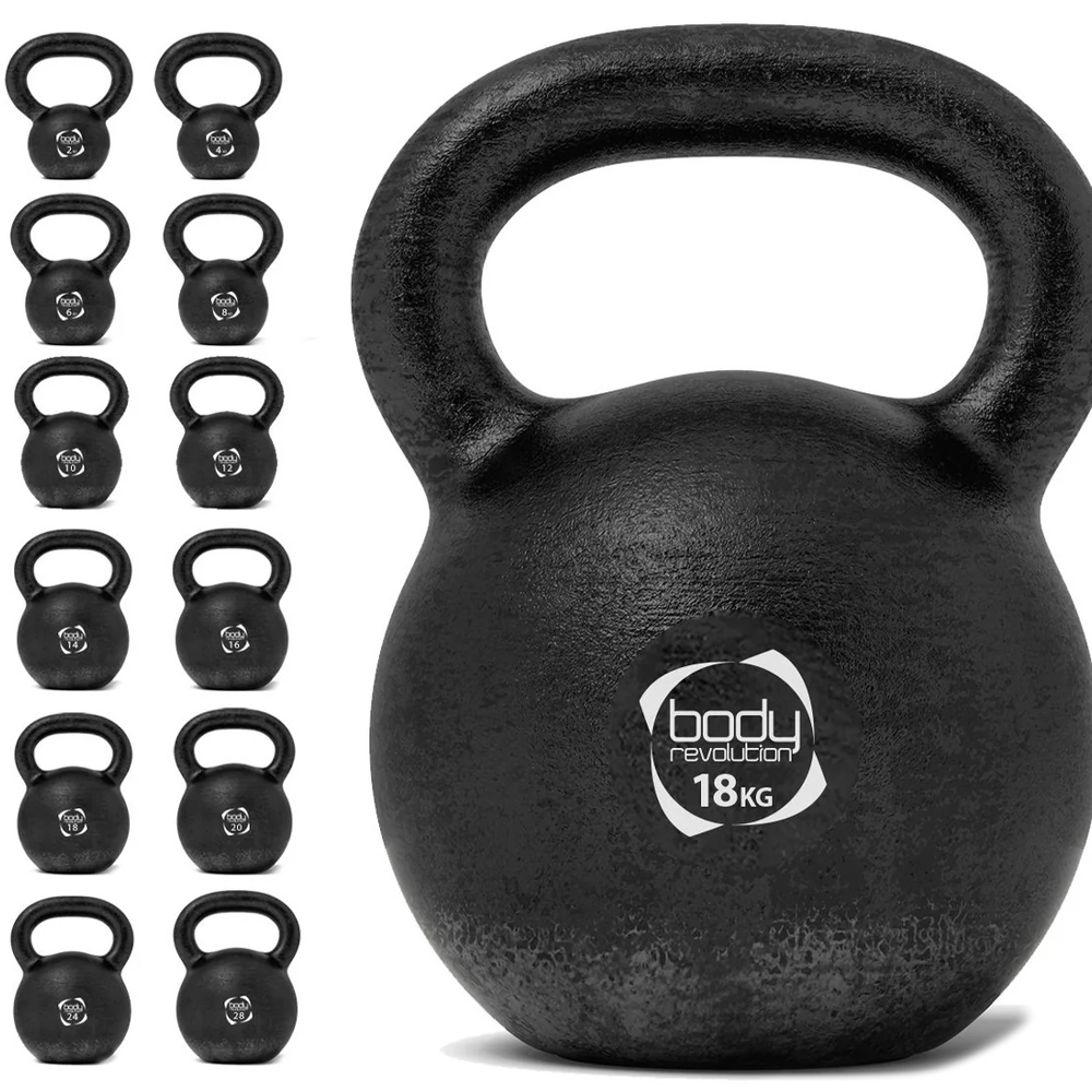 Body Revolution Cast Iron Kettlebell 18kg Image 1