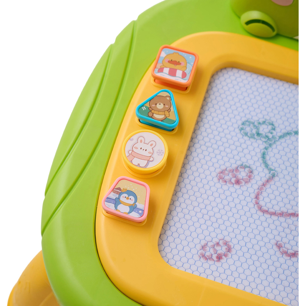 H&O Direct Kids Green Frog Magnetic Erasable Drawing Board with Pen Image 5