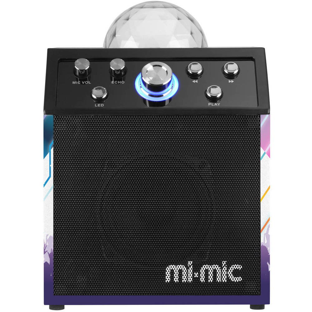 Toyrific Mi Mic Printed Karaoke Disco Cube Speaker Image 3