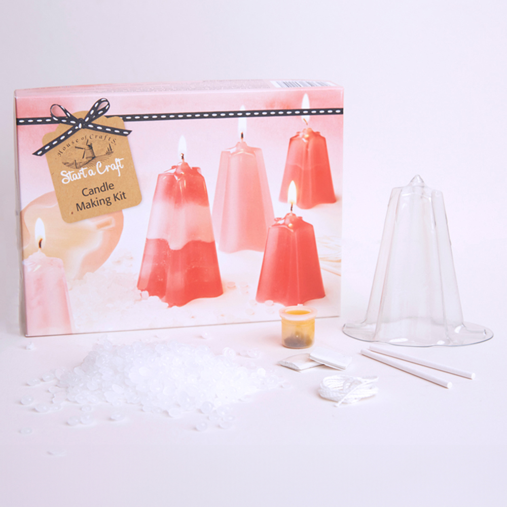 House of Crafts Pink Candle Making Craft Kit Image 4