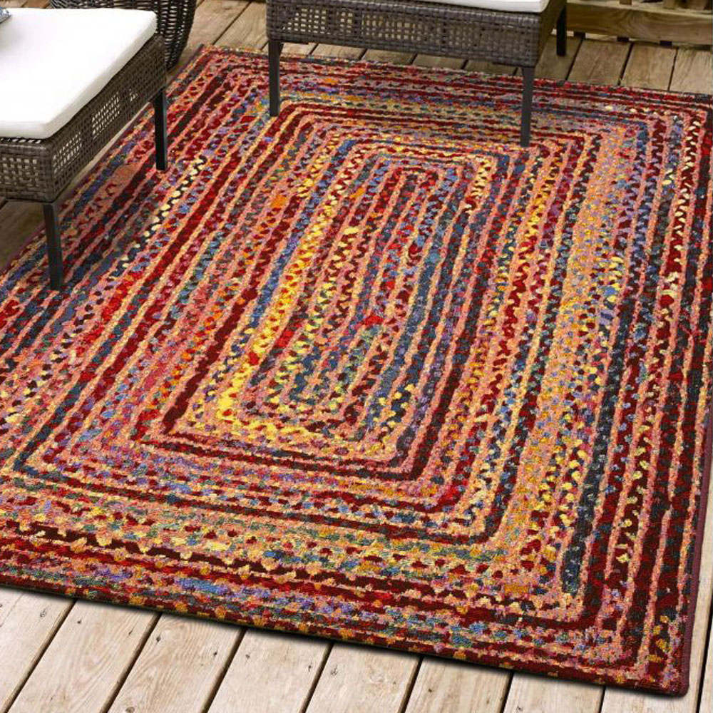 Homemaker Tropico Multicolour Border Rug 120 x 170cm Image 1