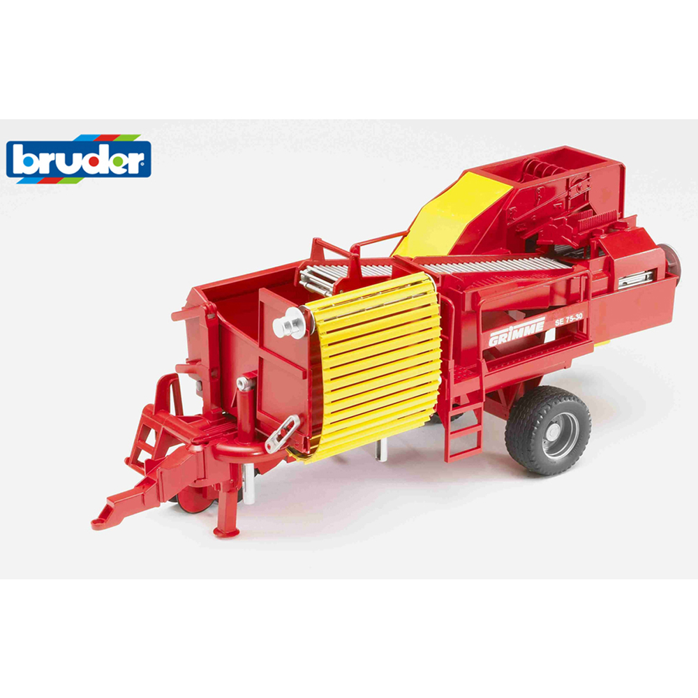 Bruder Kids Grimme SE 75-30 Potato Digger Playset Model with Imitation Potatoes Image 6