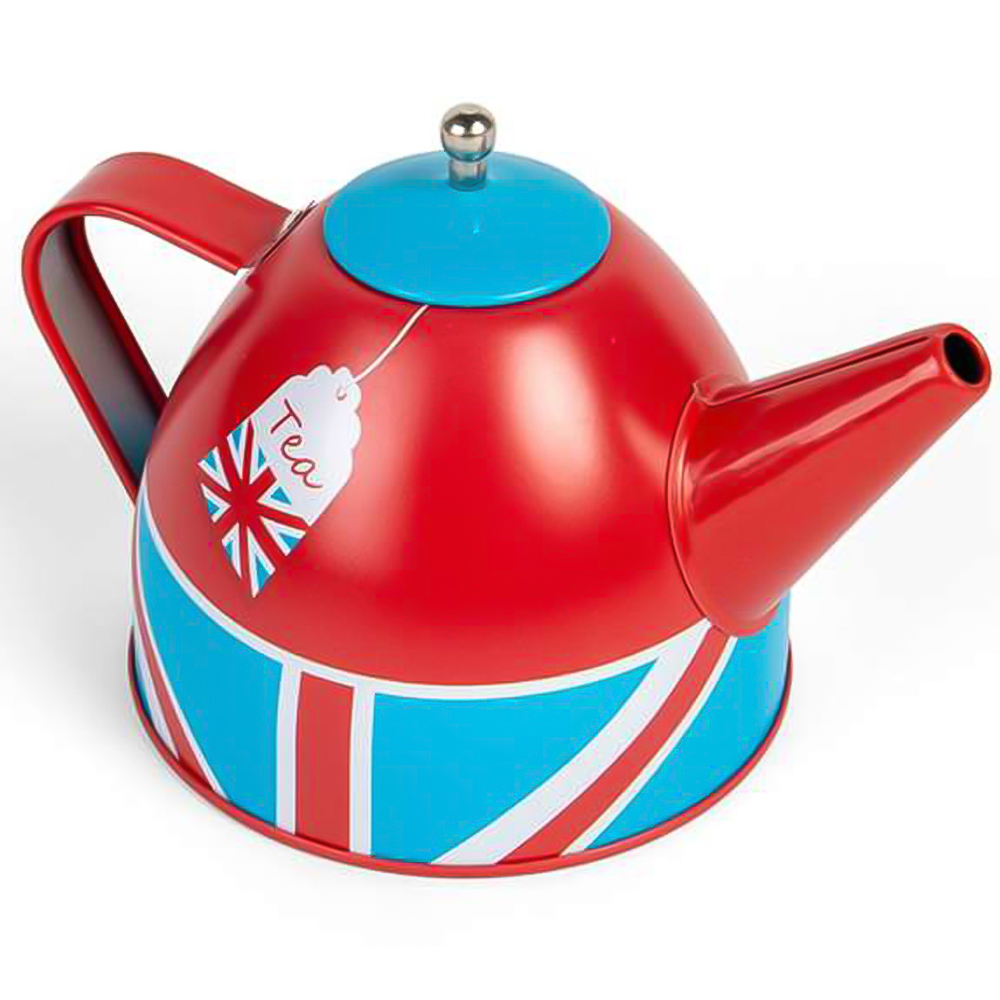 Bigjigs Toys Kids Wooden London Tin Tea Playset Image 5