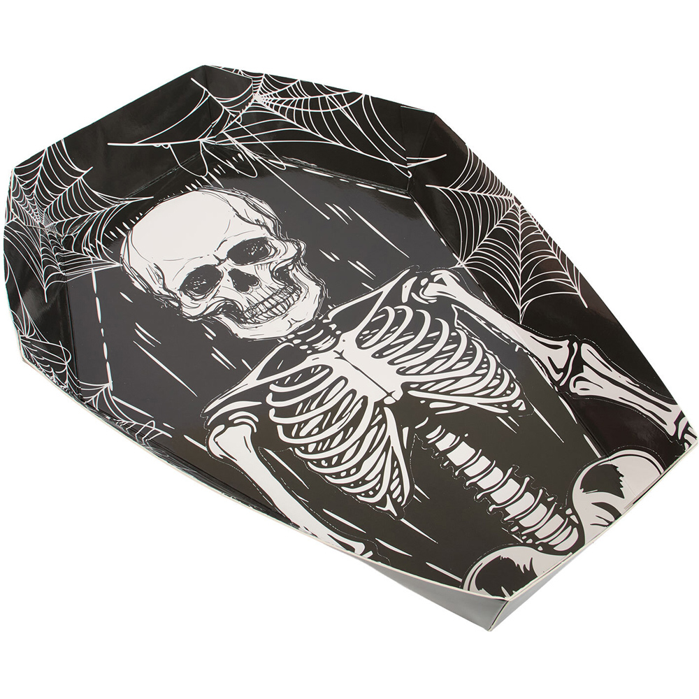 Pack of 2 Coffin Platters Black Image 2