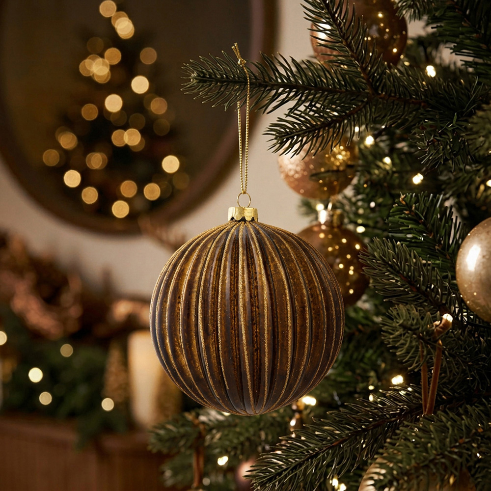 Large Mottled Glass Bauble Image 2